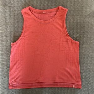 Cropped Lululemon Running Tank Top, Maroon